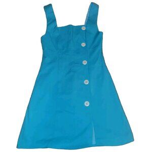 Mable Retro 60's Style Mod Gogo Dress Valley Of The Dolls Button Mini Dress Sz M